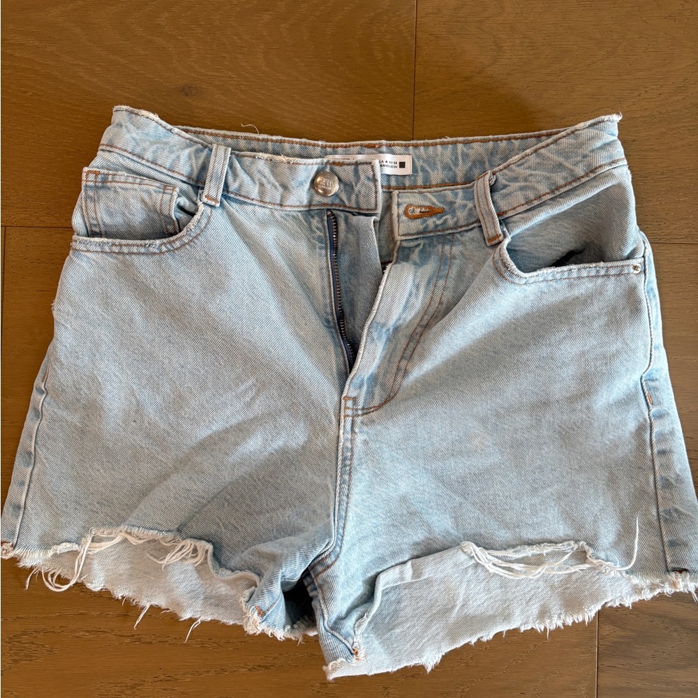 Zara Light Blue Jean Shorts